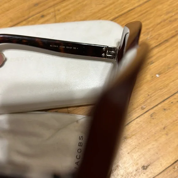 Women’s Marc Jacobs Oversized Chunky Square Sunglasses Frames Style MJ486 Brown - Picture 3 of 5